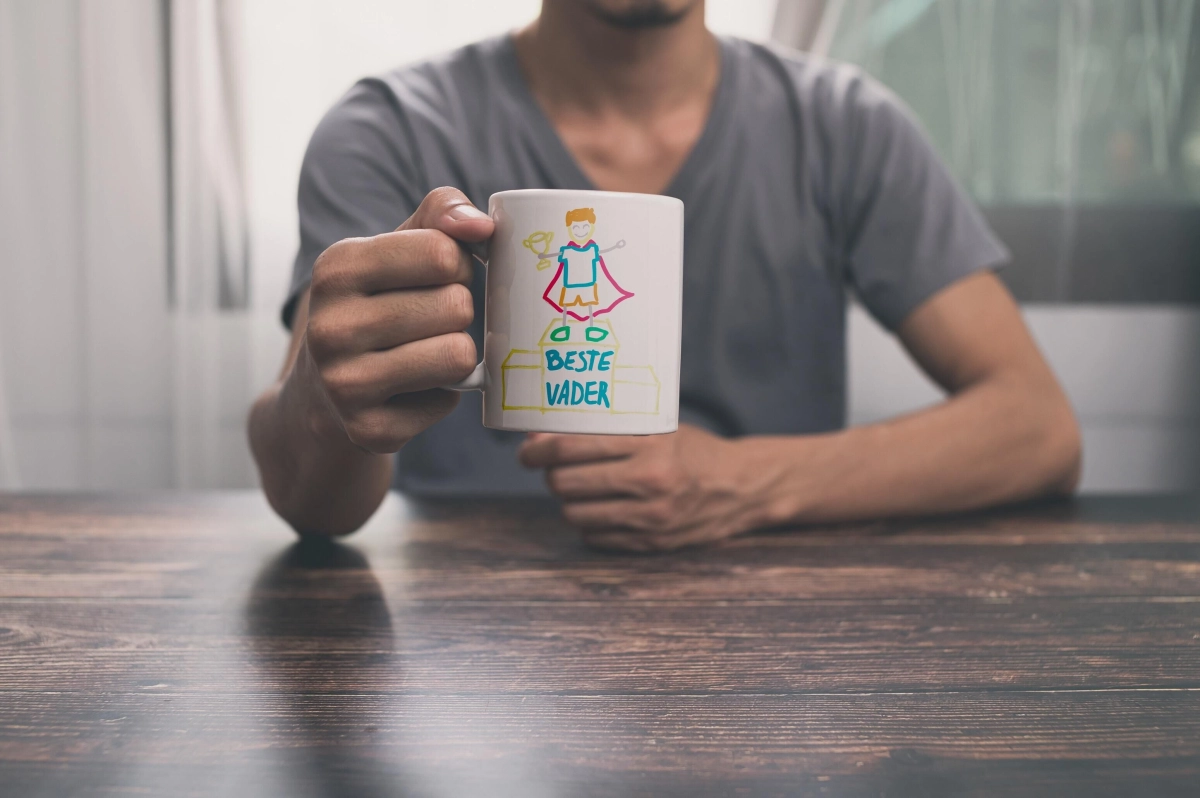 Bedruk een unieke mok voor Vaderdag (8+)